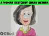 This is the A woman drawn by Charu Nethra
