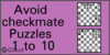 Solve the avoid checkmate puzzles 11 to 20. Train and improve your chess game, avoid checkmate and tactics