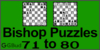 Solve the chess bishop puzzles 71 to 80. Train and improve your chess game, bishop and tactics