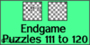 Solve the chess endgame puzzles 111 to 120. Train and improve your chess game, strategy and tactics