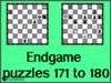 Solve the chess endgame puzzles 171 to 180. Train and improve your chess game, strategy and tactics
