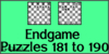 Solve the chess endgame puzzles 181 to 190. Train and improve your chess game, strategy and tactics