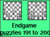 Solve the chess endgame puzzles 191 to 200. Train and improve your chess game, strategy and tactics
