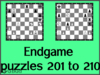 Chess endgame puzzles 201 to 210