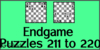 Solve the chess endgame puzzles 211 to 220. Train and improve your chess game, strategy and tactics
