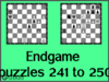 Chess endgame puzzles 241 to 250
