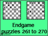 Solve the chess endgame puzzles 261 to 270. Train and improve your chess game, strategy and tactics