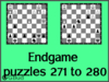 Chess endgame puzzles 271 to 280