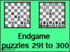 Chess endgame puzzles 291 to 300
