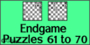 Solve the chess endgame puzzles 61 to 70. Train and improve your chess game, strategy and tactics