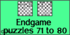 Solve the chess endgame puzzles 71 to 80. Train and improve your chess game, strategy and tactics