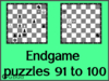 Solve the chess endgame puzzles 91 to 100. Train and improve your chess game, strategy and tactics