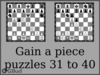Gain a piece chess puzzles 31 to 40