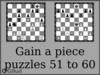Gain a piece chess puzzles 51 to 60