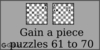 Solve the gain a piece chess puzzles 61 to 70. Train and improve your chess game, strategy and tactics