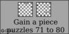 Solve the gain a piece chess puzzles 71 to 80. Train and improve your chess game, strategy and tactics