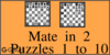Solve the mate in 2 chess puzzles. Train and improve your chess game, strategy and tactics