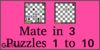 Solve the mate in 3 chess puzzles from 1 to 10. Train and improve your chess game, strategy and tactics