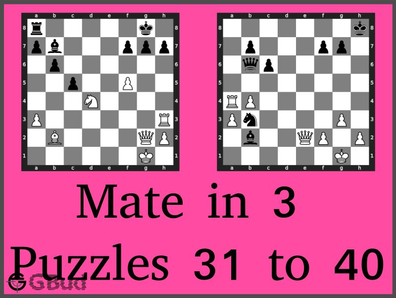 Medium Chess Puzzles 31 to 40