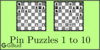 Solve the chess pin puzzles 1 to 10. Train and improve your chess game, pin and tactics
