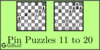 Solve the chess pin puzzles 11 to 20. Train and improve your chess game, pin and tactics