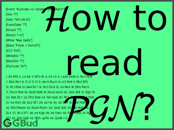 Chess PGN (Portable Game Notation) 