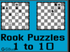 Solve the chess rook puzzles 1 to 10. Train and improve your chess game, rook and tactics
