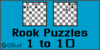 Solve the chess rook puzzles 1 to 10. Train and improve your chess game, rook and tactics