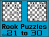 Chess rook puzzles 21 to 30