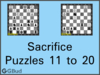 Chess sacrifice puzzles 11 to 20