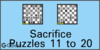 Solve the chess sacrifice puzzles. Train and improve your chess game, strategy and tactics