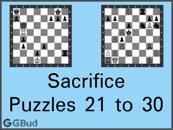 Mate in 3 moves puzzles 21 to 30