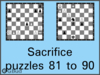 Chess sacrifice puzzles 81 to 90