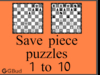Chess save piece puzzles 1 to 10