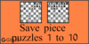 Solve the chess save piece puzzles 1 to 10. Train and improve your chess game, save piece and tactics