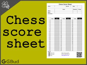 Chess Score Sheet (+ Free PDF Template) 