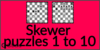 Solve the chess skewer puzzles 1 to 10. Train and improve your chess game, skewer and tactics
