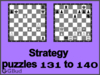 Chess strategy puzzles 131 to 140