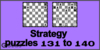 Solve the chess strategy puzzles 131 to 140. Train and improve your chess game, strategy and tactics