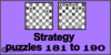 Solve the chess strategy puzzles 181 to 190. Train and improve your chess game, strategy and tactics