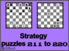 Chess strategy puzzles 211 to 220