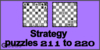 Solve the chess strategy puzzles 211 to 220. Train and improve your chess game, strategy and tactics