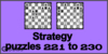 Solve the chess strategy puzzles 221 to 230. Train and improve your chess game, strategy and tactics