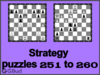 Chess strategy puzzles 251 to 260
