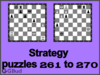 Solve the chess strategy puzzles 261 to 270. Train and improve your chess game, strategy and tactics