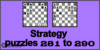 Solve the chess strategy puzzles 281 to 290. Train and improve your chess game, strategy and tactics