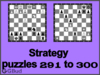 Solve the chess strategy puzzles 291 to 300. Train and improve your chess game, strategy and tactics