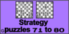 Solve the chess strategy puzzles 71 to 80. Train and improve your chess game, strategy and tactics