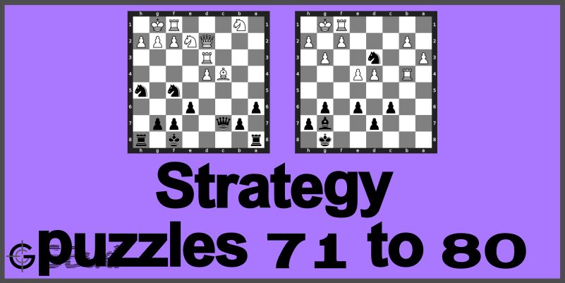 Mate in 1 move puzzles 71 to 80