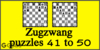 Solve the chess zugzwang puzzles 41 to 50. Train and improve your chess game, zugzwang and tactics